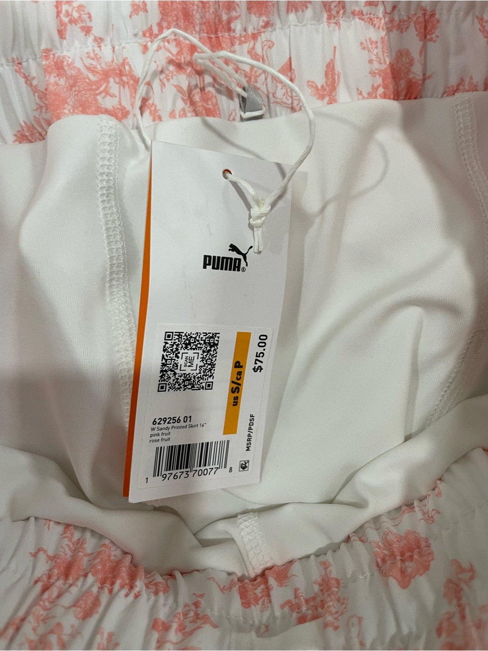 NWT Puma Women's Sandy Printed Skirt 16" Pink Fruit - Picture 13 of 16